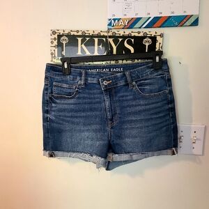 American Eagle High Rise Shortie Shorts Sz 14